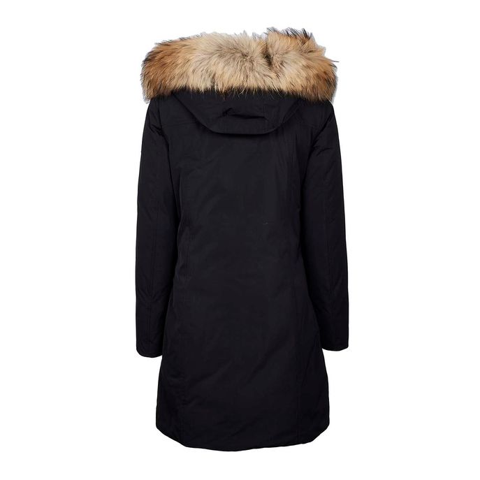 WOOLRICH MODERN VAIL COAT WITH COLLAR AND DETACHABLE FUR HOOD Woman ...