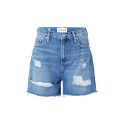 MOM JEANS SHORTS Woman Denim Medium MOM JEANS SHORTS Woman Denim Medium
