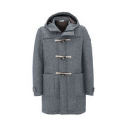 MONTGOMERY WITH HOOD AND DOUBLE CLOSURE Man Grigio Melange MONTGOMERY WITH HOOD AND DOUBLE CLOSURE Man Grigio Melange