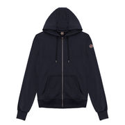 MOOD FULL ZIP HOODIE WITH POCKETS Man Blu navy MOOD FULL ZIP HOODIE WITH POCKETS Man Blu navy
