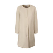 MORINA COAT BRUSHED WOOL CLOTH Woman White Silk MORINA COAT BRUSHED WOOL CLOTH Woman White Silk