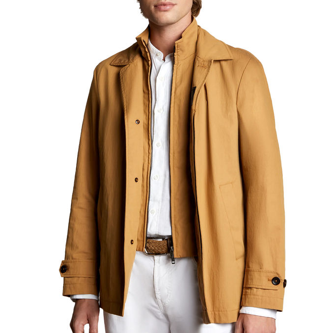 MORNING SHORT JACKET Man Light Bark