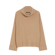 MOZART HIGH NECK JACKET MIXED WOOL CASHMERE Woman Camel MOZART HIGH NECK JACKET MIXED WOOL CASHMERE Woman Camel
