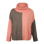MOZART HIGH NECK JACKET MIXED WOOL CASHMERE Woman Grey blush MOZART HIGH NECK JACKET MIXED WOOL CASHMERE Woman Grey blush