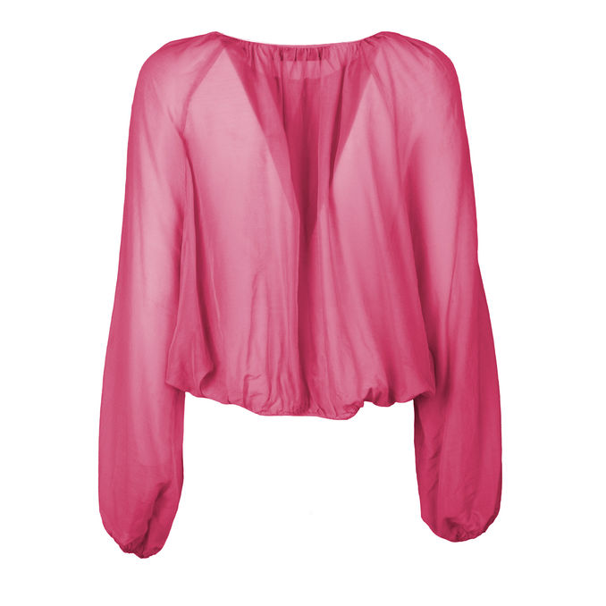 MUSSOLA CREW-NECK BLOUSE Woman Ibiscus