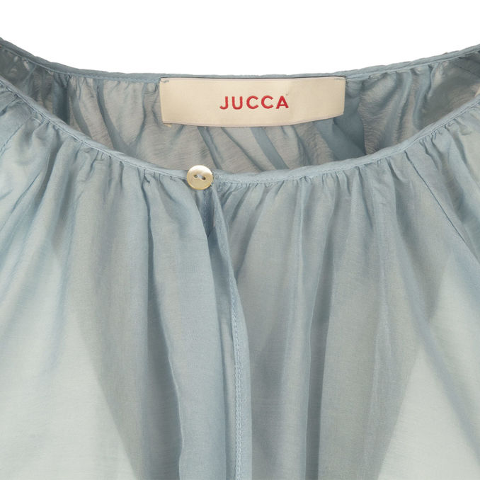 MUSSOLA CREW-NECK BLOUSE Woman Light Blue