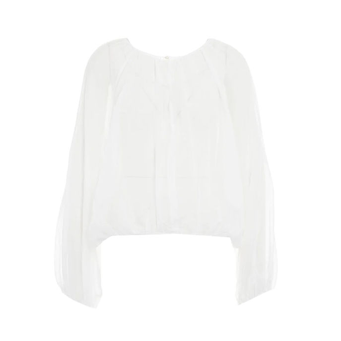 MUSSOLA CREW-NECK BLOUSE Woman White