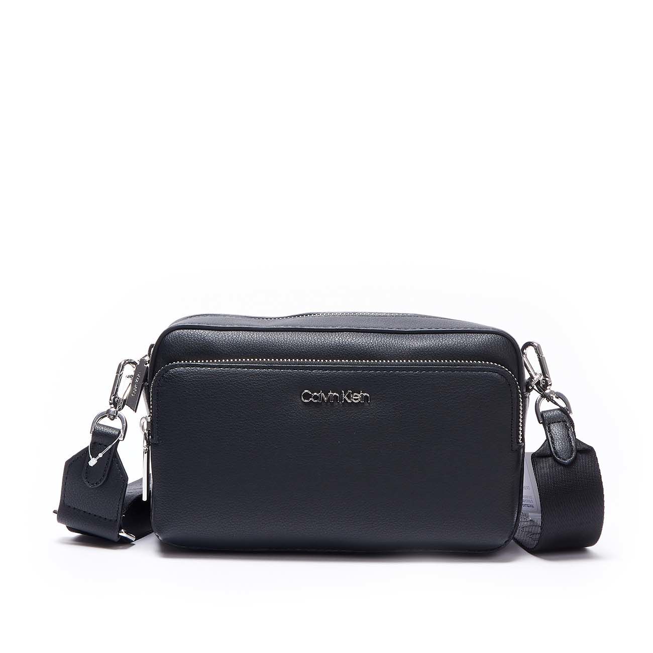 Medium Saffiano Leather Black Camera Bag