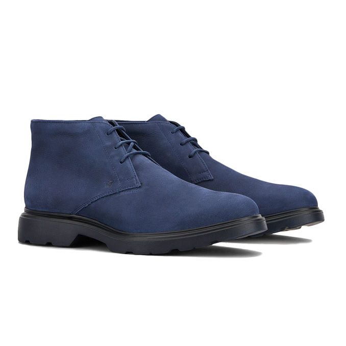 NABUK DESERT BOOTS Man Blue