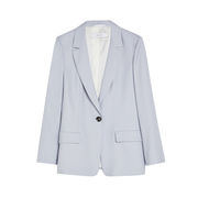NANKIN SINGLE BREASTED JACKET Woman Powder Blue NANKIN SINGLE BREASTED JACKET Woman Powder Blue