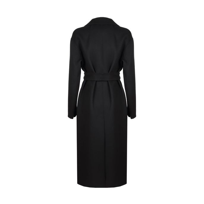 MAX MARA S NEMO COAT WITH BELT Woman Black | Mascheroni Store