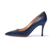 NEW EMMA MICROGLITTER DÉCOLLETÉ Woman Midnight blue NEW EMMA MICROGLITTER DÉCOLLETÉ Woman Midnight blue