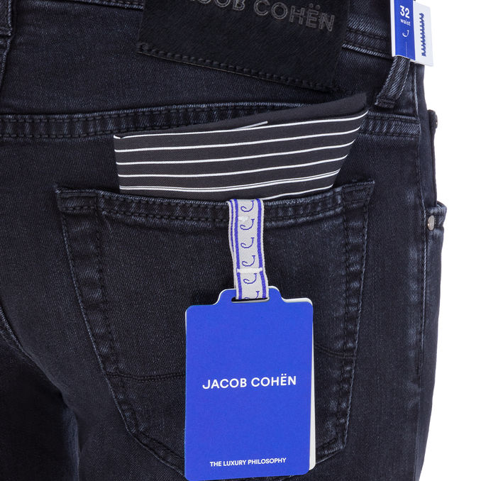 NICK STRETCH JEANS Man Black denim