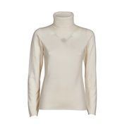 NINA TURTLENECK Woman Ecru Panna NINA TURTLENECK Woman Ecru Panna