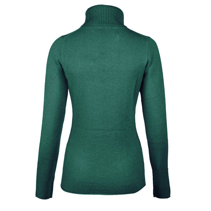 NINA TURTLENECK Woman Perruche Green