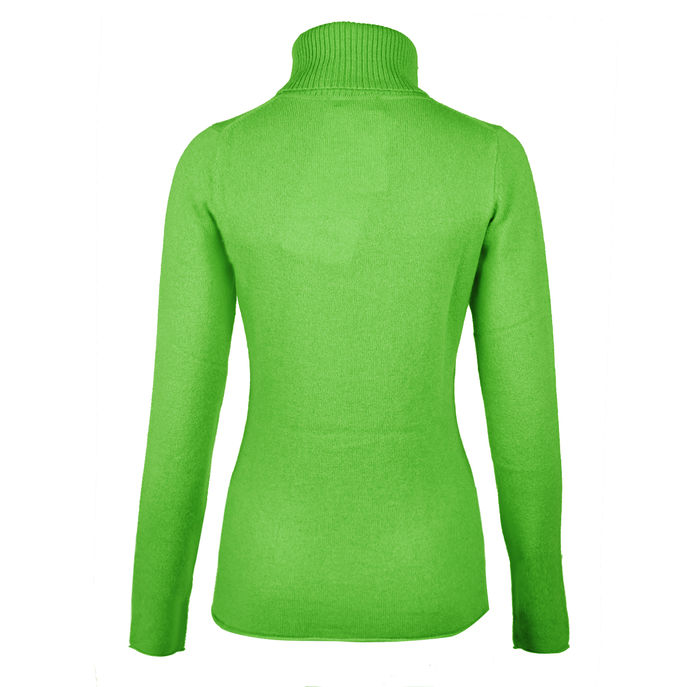 NINA TURTLENECK Woman Vert Fluo