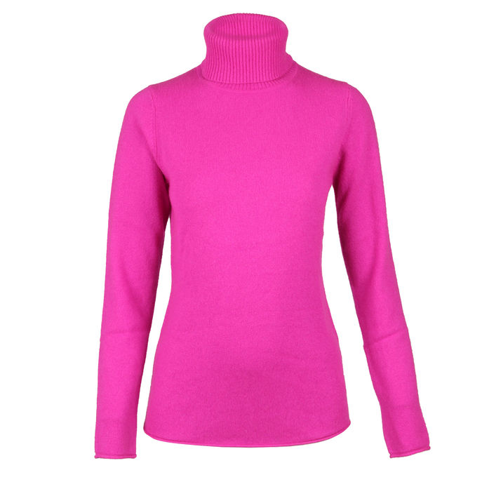 ABSOLUT CASHMERE NINA TURTLENECK Woman Violet Fluo | Mascheroni Store