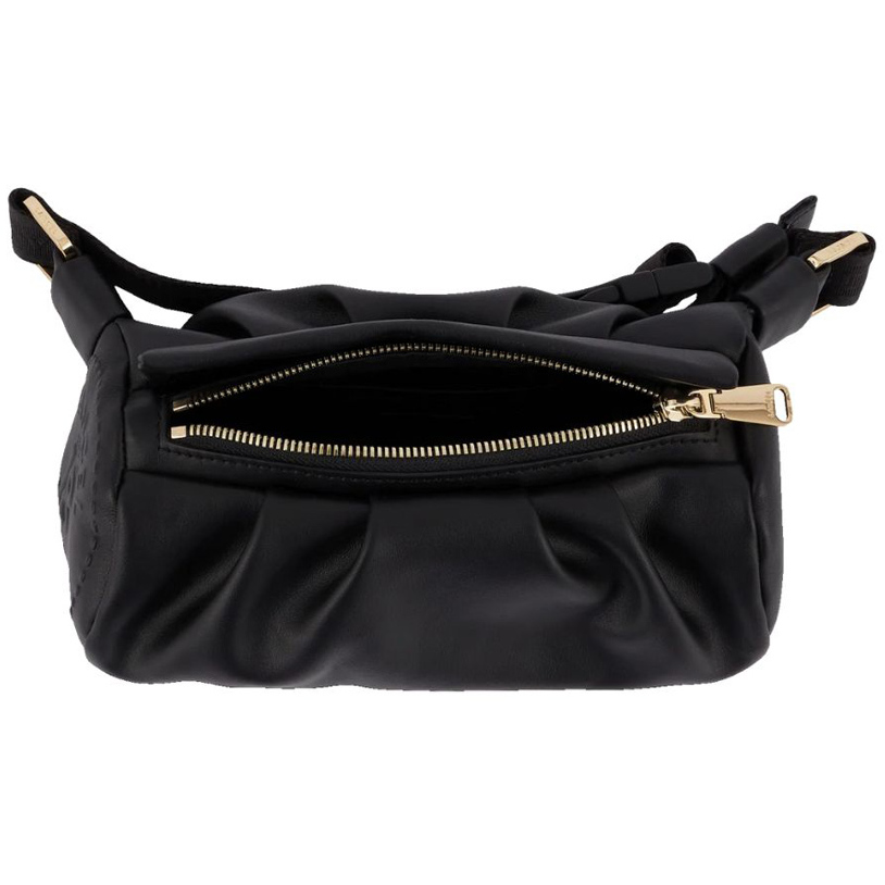 Black Leather Mini bum bag