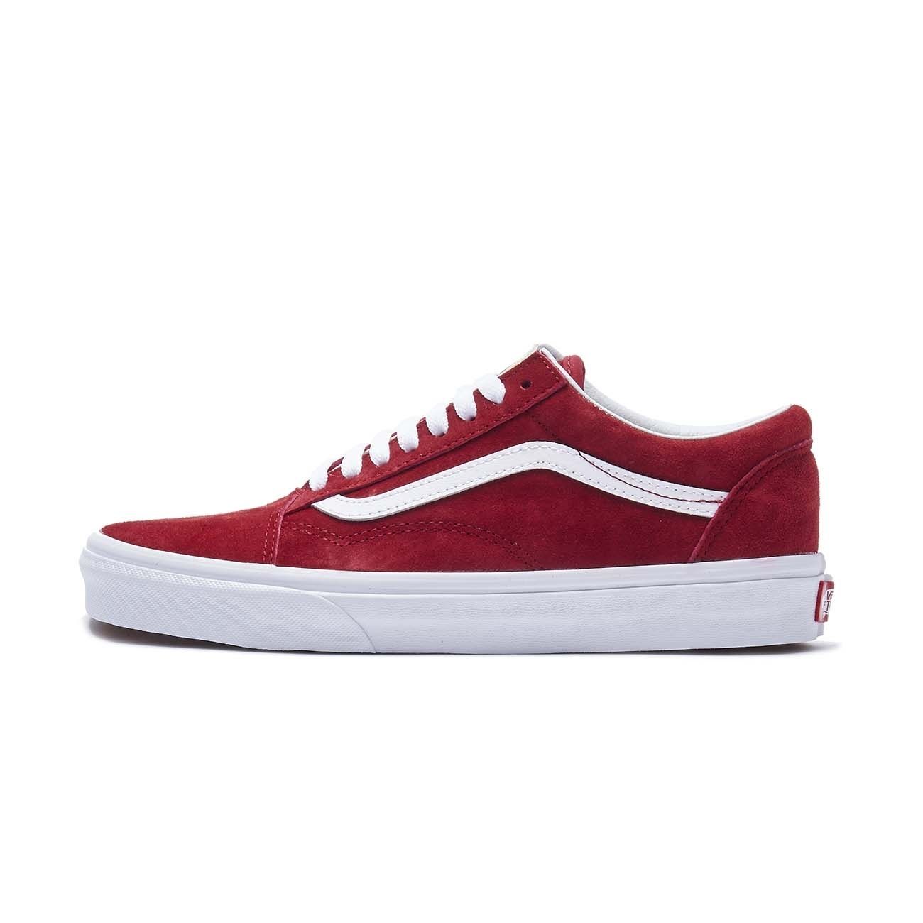 vans old skool scooter red & true white shoes