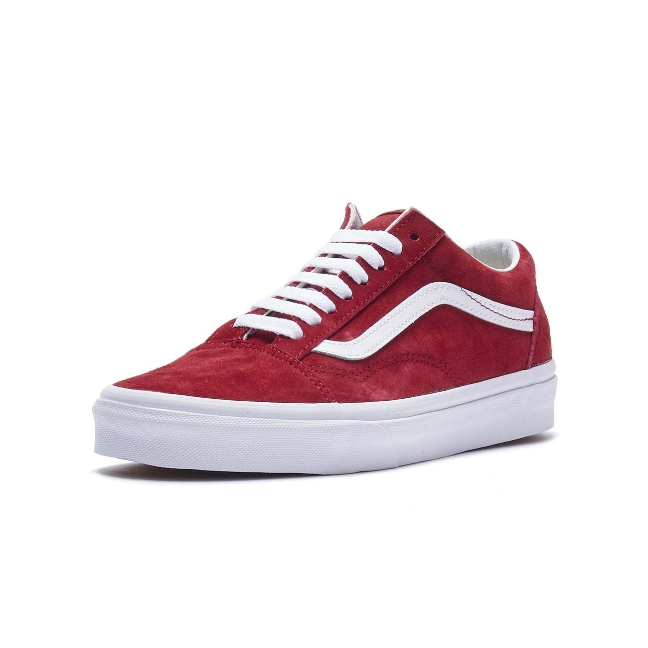 vans old skool scooter red & true white shoes