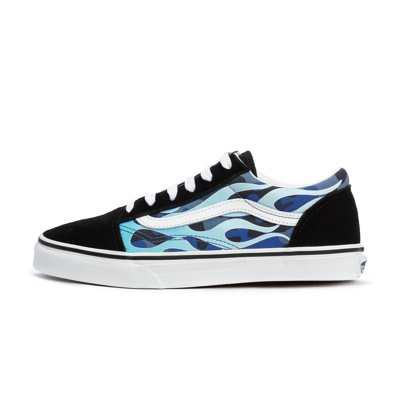 vans old skool flame blue