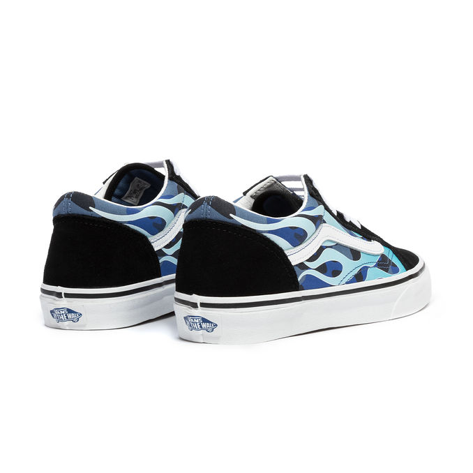 OLD SKOOL SHOES Kid Camo Flame Blue Ice Camo