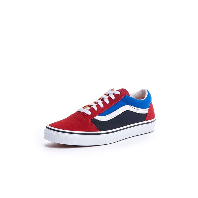 OLD SKOOL SNEAKERS IN SUEDE Kid Chilli Pepper Nautical Blue