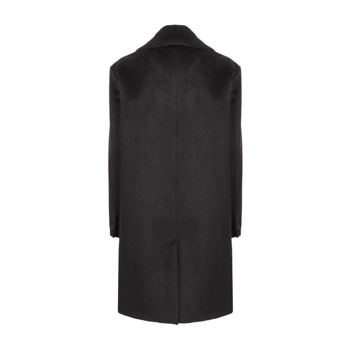 OLIVETO COAT IN WOOL AND MOHAIR Woman Black