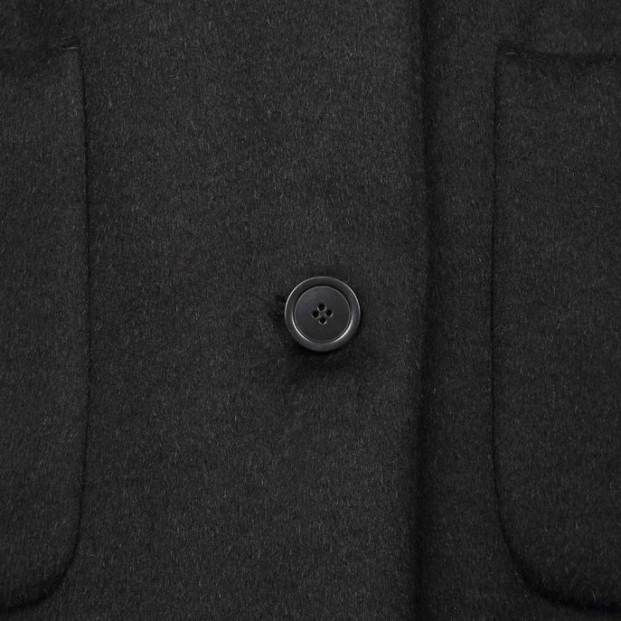 OLIVETO COAT IN WOOL AND MOHAIR Woman Black