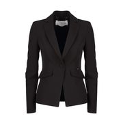ONE BUTTON BLAZER WITH FLAP POCKETS Woman Black ONE BUTTON BLAZER WITH FLAP POCKETS Woman Black