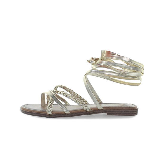OPEN SANDALS SCHIAVA Woman Platinum