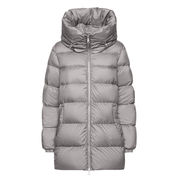 PADDED JACKET WITH ADJUSTABLE COLLAR Woman Clay PADDED JACKET WITH ADJUSTABLE COLLAR Woman Clay
