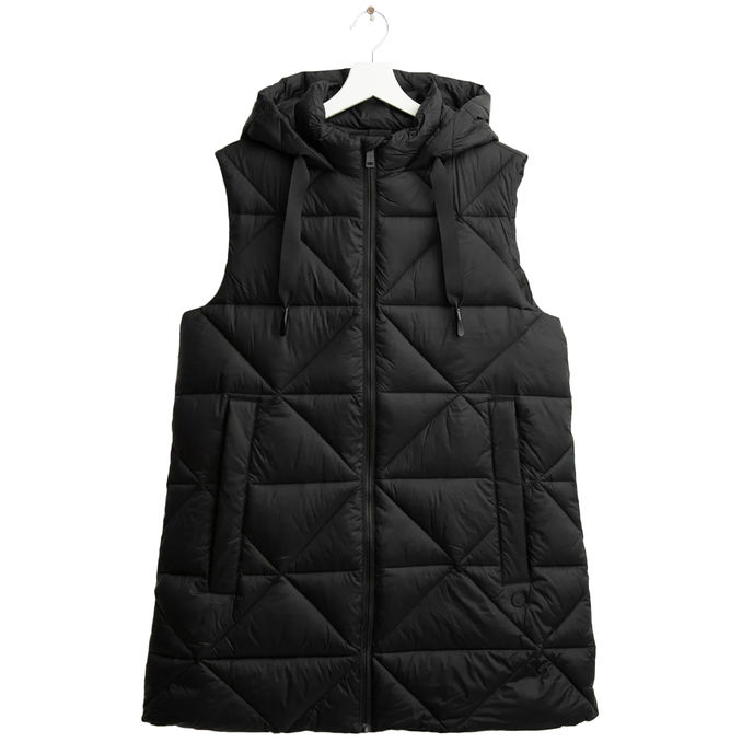 PADDED VEST WITH HOOD