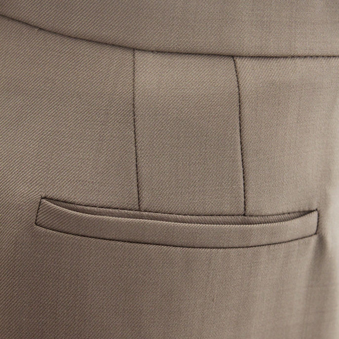 PANTALONI PINCE Donna Fango