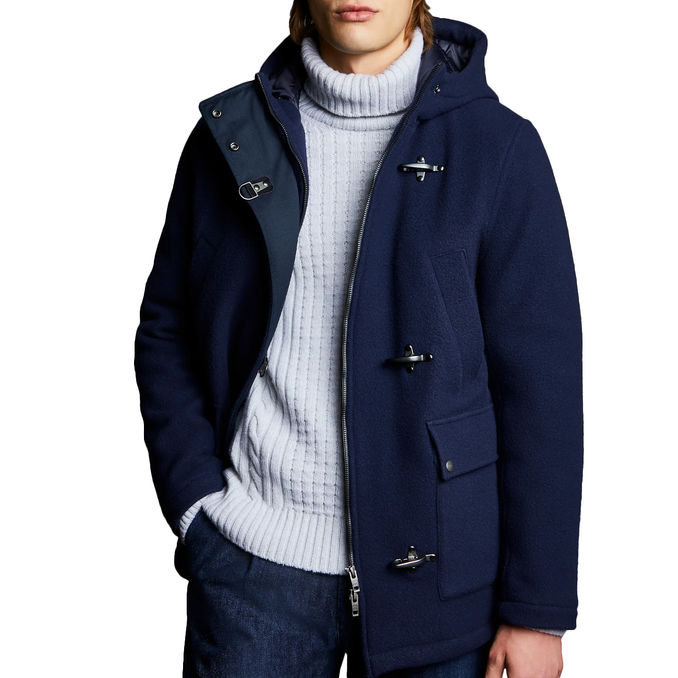 PARKA 3 HOOKS Man Blue Navy