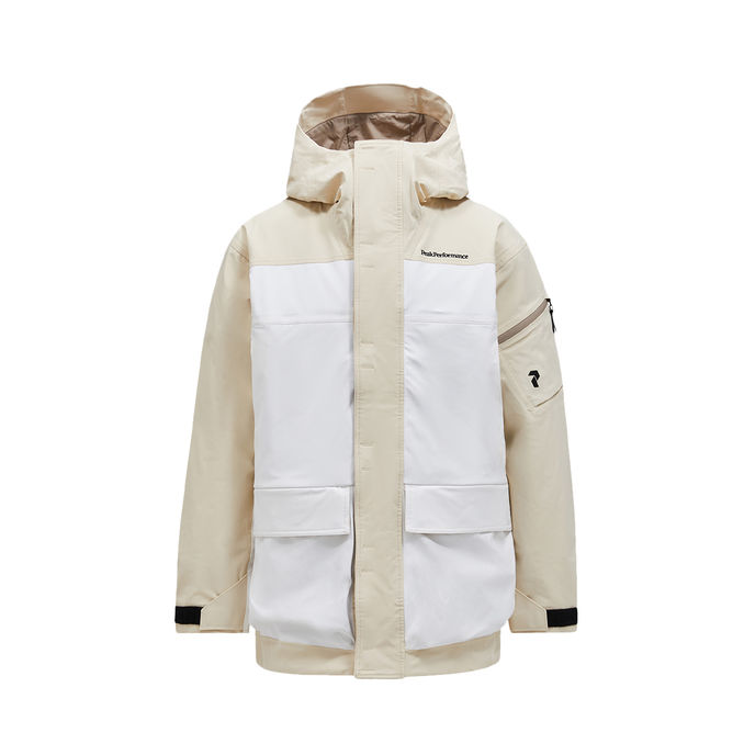 PARKA SHELL 2L STRETCH Man Sand Fog Offwhite
