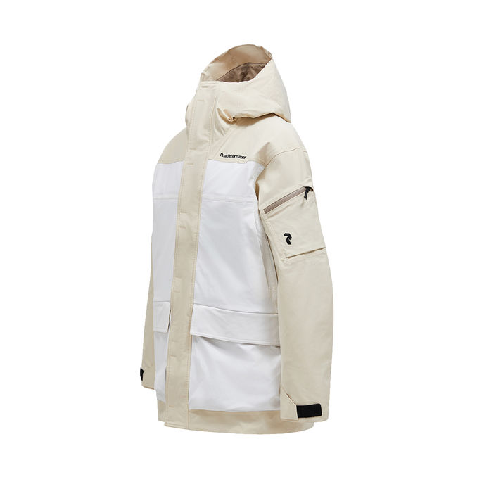 PARKA SHELL 2L STRETCH Man Sand Fog Offwhite