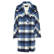 PARSEC COAT REVER NECK Woman Prussia Blue PARSEC COAT REVER NECK Woman Prussia Blue