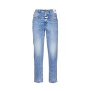 PEDAL PUSHER ORGANIC HERITAGE JEANS Woman Mid Blue PEDAL PUSHER ORGANIC HERITAGE JEANS Woman Mid Blue