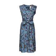PEPSI COTTON PRINTED DRESS Woman Light Blue PEPSI COTTON PRINTED DRESS Woman Light Blue