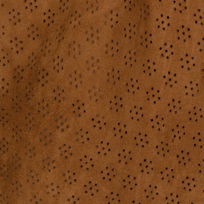 PERFORATED SUEDE COAT Woman Hazelnut 