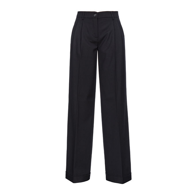PERU' PANTS WOOL TWILL Women Black Limousine