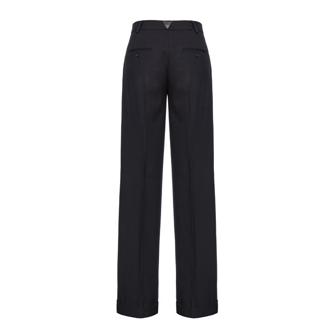 PERU' PANTS WOOL TWILL Women Black Limousine