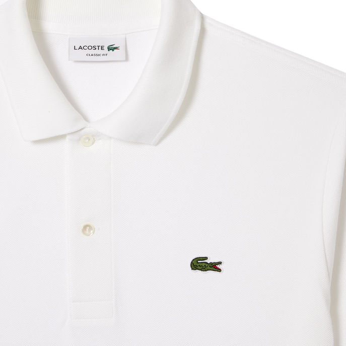 PETIT PIQUÈ COTTON POLO SHIRT Man White