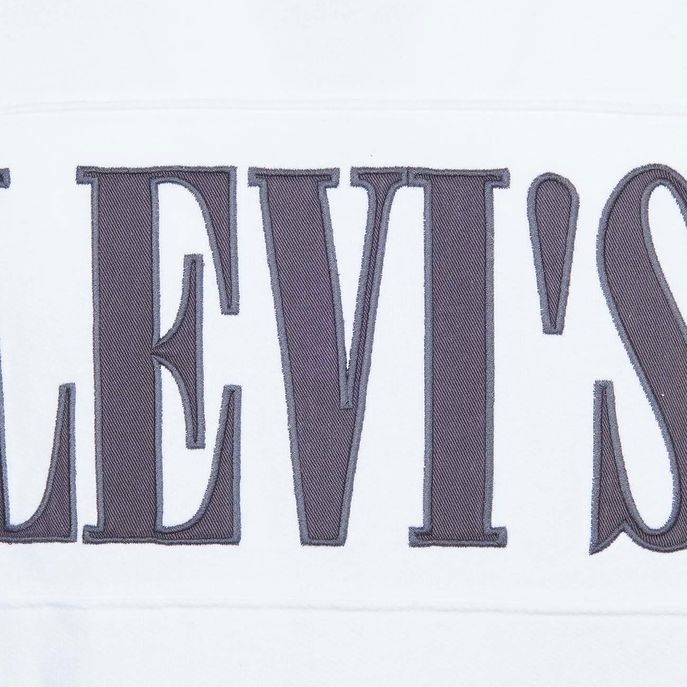 PIECED HOODIE WITH EMBROIDERED LOGO Man White Black