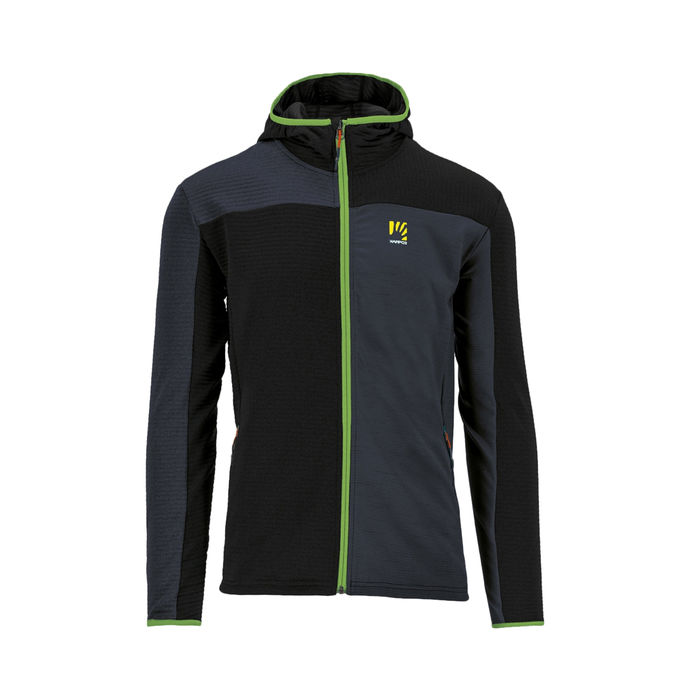 PILE NUVOLAU FLEECE Man Black Ombre Blue Jasmine Green