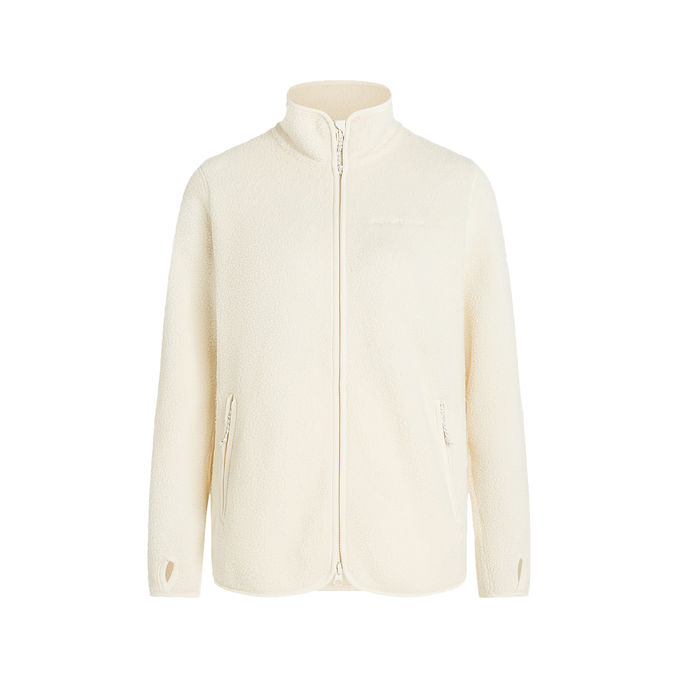 PILE ZIP Woman Vintage White