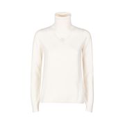 PIOPPO WOOL AND CASHMERE Woman Cream white PIOPPO WOOL AND CASHMERE Woman Cream white