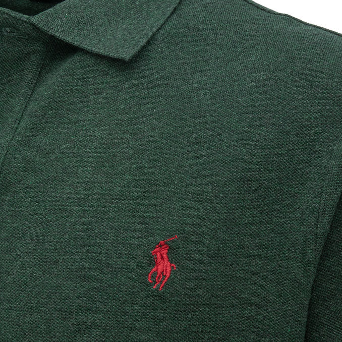 PIQUET POLO SHIRT Man Dark Green
