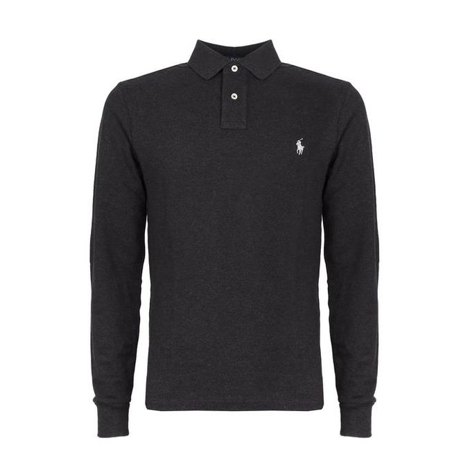 PIQUET POLO SHIRT Man Grey